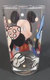 1980s Anchor Hocking Disney Mickey Mouse Minnie Mouse Donald Duck Clear Glass 4 1/2" Juice Cup