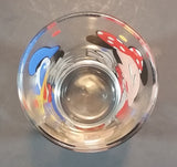 1980s Anchor Hocking Disney Mickey Mouse Minnie Mouse Donald Duck Clear Glass 4 1/2" Juice Cup - Treasure Valley Antiques & Collectibles