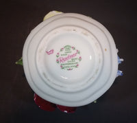 1950s Radnor Bone China Mixed Floral Magenta Blue Yellow Bone China Bouquet - Treasure Valley Antiques & Collectibles