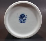 1984 D.A.I.C. Handpainted Delft Blue Windmills, Birds Decor with Brick Water Well Style Porcelain Wall Decor Candle Holder - Treasure Valley Antiques & Collectibles