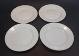 Rare Set of 4 White Medalta Hotel China 9 1/4" Plates  (3x 1937-1943) (1x Vitrified 1937-1949) - Treasure Valley Antiques & Collectibles