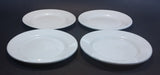 Rare Set of 4 White Medalta Hotel China 9 1/4" Plates  (3x 1937-1943) (1x Vitrified 1937-1949) - Treasure Valley Antiques & Collectibles