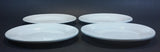 Rare Set of 4 White Medalta Hotel China 9 1/4" Plates  (3x 1937-1943) (1x Vitrified 1937-1949) - Treasure Valley Antiques & Collectibles