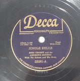 1943 Bing Crosby And The Andrews Sisters "Jingle Bells" & "Santa Claus Is Comin' To Town" 10" 78RPM Record - Treasure Valley Antiques & Collectibles