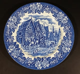 1970-1973 Staffordshire "English Ironstone Tableware Limited" Dickens Blue 20 Piece Dinnerware Set - Treasure Valley Antiques & Collectibles