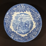 1970-1973 Staffordshire "English Ironstone Tableware Limited" Dickens Blue 20 Piece Dinnerware Set - Treasure Valley Antiques & Collectibles