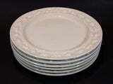 1920s Royal Adams Ivory Titan Ware Patent 70566 "Della Robia" Pattern Italian Majolica Style Plates - Set of 6 - Treasure Valley Antiques & Collectibles