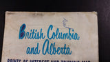 1964 Chevron Gasolines British Columbia and Alberta Points of Interest and Touring Map - With Alaska - Treasure Valley Antiques & Collectibles