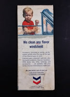 1964 Chevron Gasolines British Columbia and Alberta Points of Interest and Touring Map - With Alaska - Treasure Valley Antiques & Collectibles