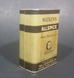 1940s Watkins Allspice 3 1/4 Ounce Tin "Purest Ground Spices" - Still Full - Treasure Valley Antiques & Collectibles