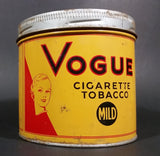 1960s Vogue Mild Cigarette Tobacco Tin w/ Lid - Treasure Valley Antiques & Collectibles