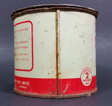 1940s Sasco Honey 2 Lb Tin Pail FULL UNOPENED - Saskatchewan Honey Company Tisdale, Saskatchewan - Treasure Valley Antiques & Collectibles