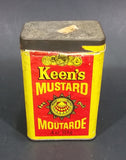 Vintage Keen's Mustard Tin Spice Container 113g 4 oz Colman Foods of Norwich England - Treasure Valley Antiques & Collectibles