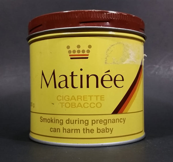 Vintage Early 1970s Matinee Cigarette Tobacco Tin Imperial Tobacco Bilingual Great Condition - Treasure Valley Antiques & Collectibles