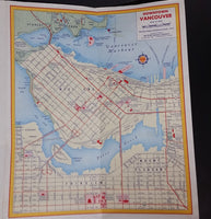 1956 Shell Street Guide and Map of Vancouver and Vicinity - Jim Menning Shell Service 41st & Dunbar - Treasure Valley Antiques & Collectibles