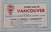 1966 Chevron Vancouver & Victoria Map - Celebrating British Columbia and Canada Centenaries 1966-1967 - Treasure Valley Antiques & Collectibles
