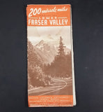 1950s 200 Miracle Miles Through The Lower Fraser Valley Tourism Pamphlet & Map - Travel Bureau of British Columbia - Treasure Valley Antiques & Collectibles