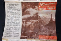 1950s 200 Miracle Miles Through The Lower Fraser Valley Tourism Pamphlet & Map - Travel Bureau of British Columbia - Treasure Valley Antiques & Collectibles