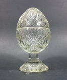 Vintage Avon Crystal Lidded Egg Candy Dish - Treasure Valley Antiques & Collectibles