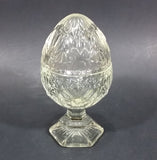 Vintage Avon Crystal Lidded Egg Candy Dish - Treasure Valley Antiques & Collectibles