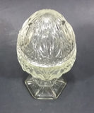 Vintage Avon Crystal Lidded Egg Candy Dish - Treasure Valley Antiques & Collectibles