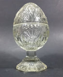 Vintage Avon Crystal Lidded Egg Candy Dish - Treasure Valley Antiques & Collectibles