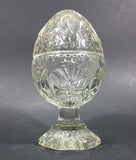 Vintage Avon Crystal Lidded Egg Candy Dish - Treasure Valley Antiques & Collectibles