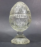 Vintage Avon Crystal Lidded Egg Candy Dish - Treasure Valley Antiques & Collectibles