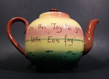 Very Rare 1940s Sailboat Torquay Mottoware Devon Teapot - Treasure Valley Antiques & Collectibles