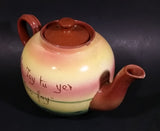 Very Rare 1940s Sailboat Torquay Mottoware Devon Teapot - Treasure Valley Antiques & Collectibles