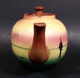 Very Rare 1940s Sailboat Torquay Mottoware Devon Teapot - Treasure Valley Antiques & Collectibles