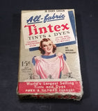 1940s All-Fabric Tintex Fabric Tints & Dyes 15¢ Box W/ Contents 36 Dark Green - Park & Tilford - Treasure Valley Antiques & Collectibles
