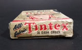 1940s All-Fabric Tintex Fabric Tints & Dyes 15¢ Box W/ Contents 36 Dark Green - Park & Tilford - Treasure Valley Antiques & Collectibles