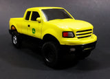 ERTL John Deere Yellow Pickup Truck with Black Flatbed Trailer Diecast Toy 1/25 Scale - Treasure Valley Antiques & Collectibles