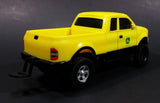 ERTL John Deere Yellow Pickup Truck with Black Flatbed Trailer Diecast Toy 1/25 Scale - Treasure Valley Antiques & Collectibles