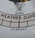 Vintage JG Gischard Aneroid Ships Wheel Barometer - Wood, Brass, Metal Face - Germany - Treasure Valley Antiques & Collectibles