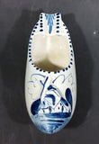 Delft Blue Style Dutch Windmill Decor Ceramic Clog Shoe Ash Tray - Treasure Valley Antiques & Collectibles