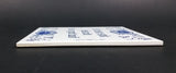Vintage MOSA Holland Delft Blue "'it bêste stik húsried is in goed wiif" Frisian Ceramic Tile - Treasure Valley Antiques & Collectibles