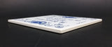 Vintage MOSA Holland Delft Blue "'it bêste stik húsried is in goed wiif" Frisian Ceramic Tile - Treasure Valley Antiques & Collectibles