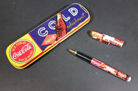 1996 Coca-Cola Coke Ice Cold Sold Here Cold Refreshment Collectible Pen in Tin Case - Treasure Valley Antiques & Collectibles