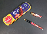 1996 Coca-Cola Coke Ice Cold Sold Here Cold Refreshment Collectible Pen in Tin Case - Treasure Valley Antiques & Collectibles