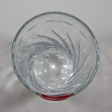 2003-2004 Rare Pepsi Red & Blue Painted Raised Relief Swirl 6" Glass Cup Made by Rastal of Germany - Treasure Valley Antiques & Collectibles