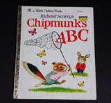 Chipmunk's ABC - Little Golden Books - 202-44 - Collectible Children's Book - "J Edition" - Treasure Valley Antiques & Collectibles