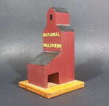 "National Waldheim" Saskatchewan CN Railway Grain Storage Elevator Wood Folk Art Model - Treasure Valley Antiques & Collectibles