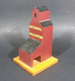 "National Waldheim" Saskatchewan CN Railway Grain Storage Elevator Wood Folk Art Model - Treasure Valley Antiques & Collectibles