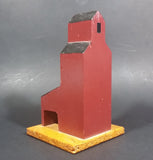 "National Waldheim" Saskatchewan CN Railway Grain Storage Elevator Wood Folk Art Model - Treasure Valley Antiques & Collectibles