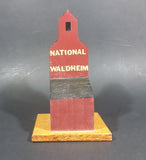 "National Waldheim" Saskatchewan CN Railway Grain Storage Elevator Wood Folk Art Model - Treasure Valley Antiques & Collectibles