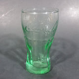 Cute Miniature Collectible Coca-Cola Coke Soda Beverage  3 1/8" Green Glass Cup - Treasure Valley Antiques & Collectibles