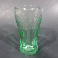Cute Miniature Collectible Coca-Cola Coke Soda Beverage  3 1/8" Green Glass Cup - Treasure Valley Antiques & Collectibles