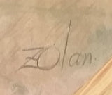 John Deere "Donald Zolan" Little Farmhands Wood Framed Picture - Treasure Valley Antiques & Collectibles